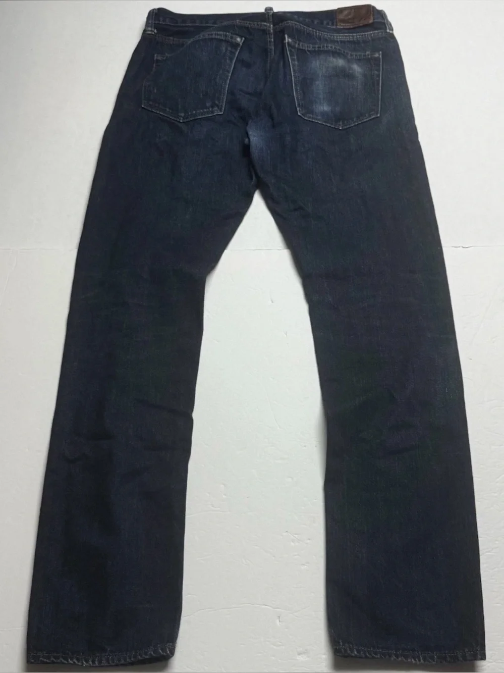 J Crew 484 Jeans Japanese Selvedge Kaihara Denim Dark Blue Button Fly 32x32 Slim